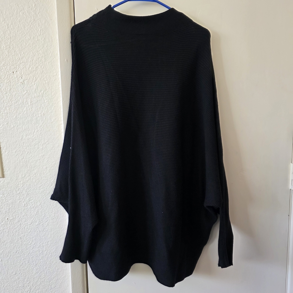 Philosophy Black Cut-Out Shoulder Knit Sweater - Women's Size 3X